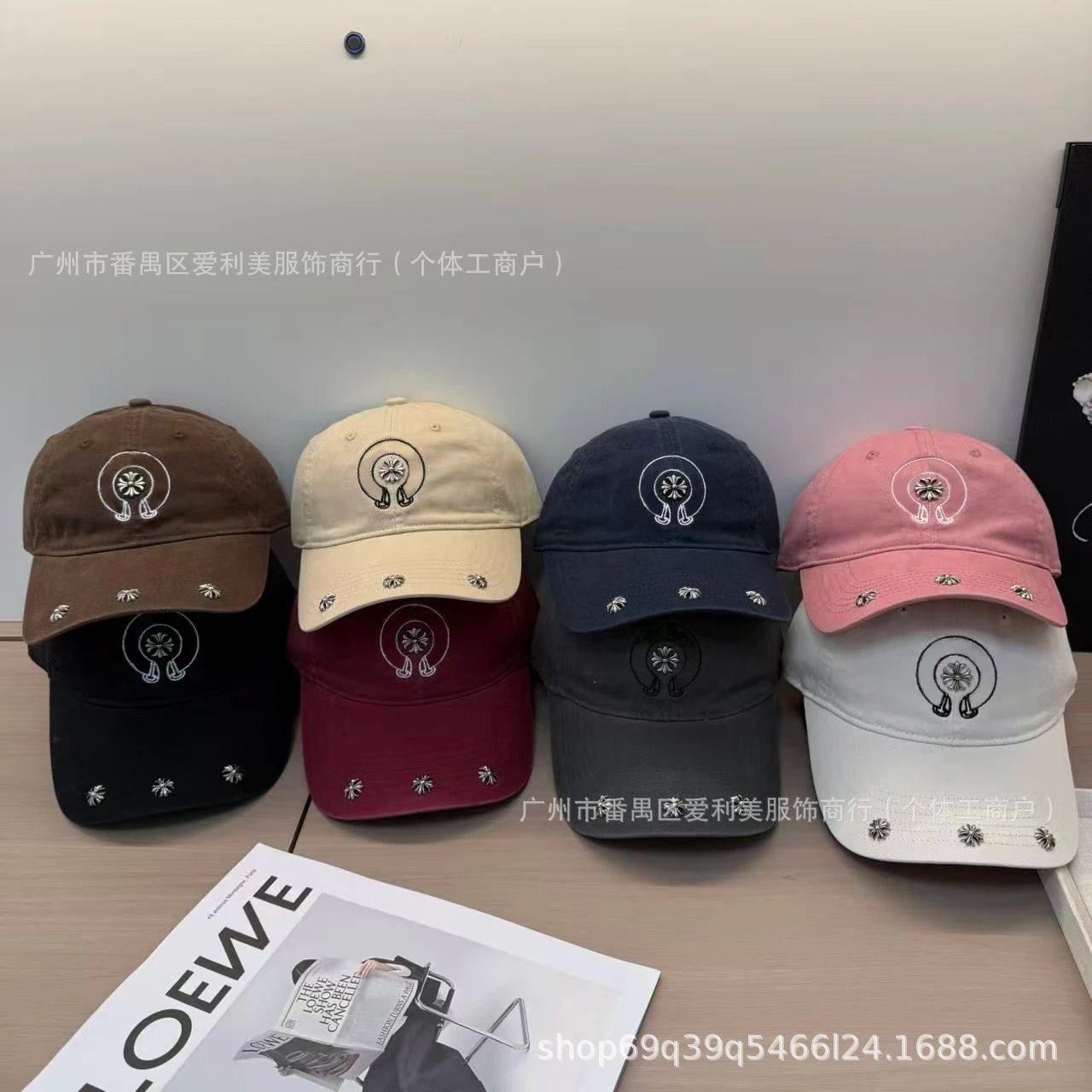 Chrome Hearts Embroidered Logo Baseball Cap White - 2
