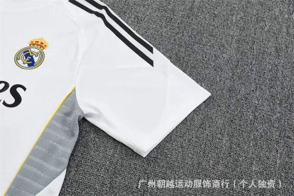 AFA Argentina National Team Training Kit Light Gray / Black Jersey and Shorts Set - 9