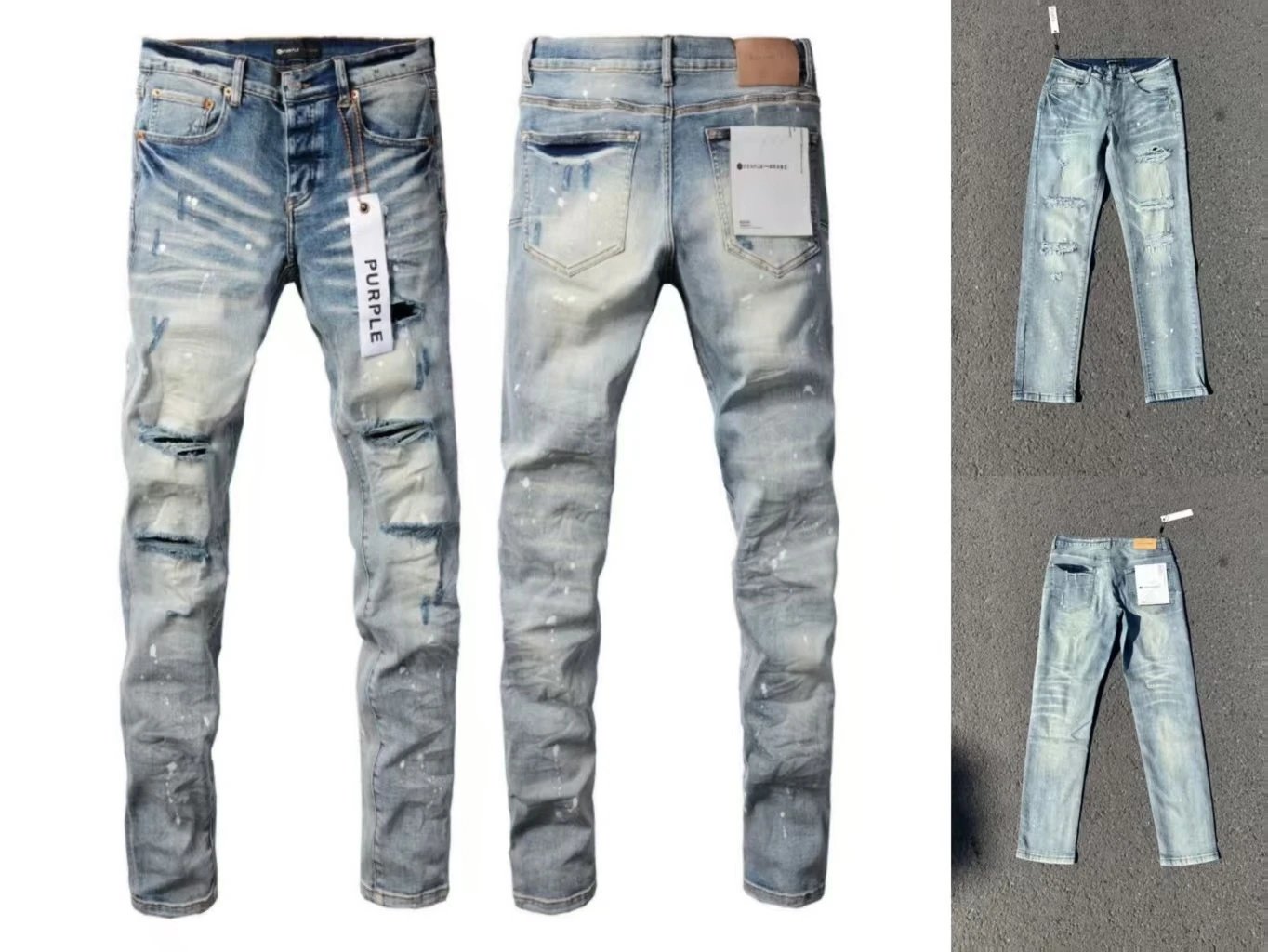 Amiri Acid Wash Distressed Slim Fit Jeans - 21