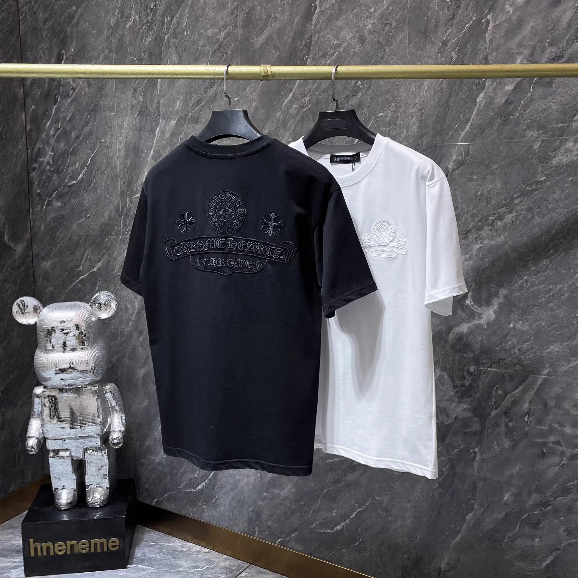 Chrome Hearts T-Shirts Embroidered cross graphic image 3