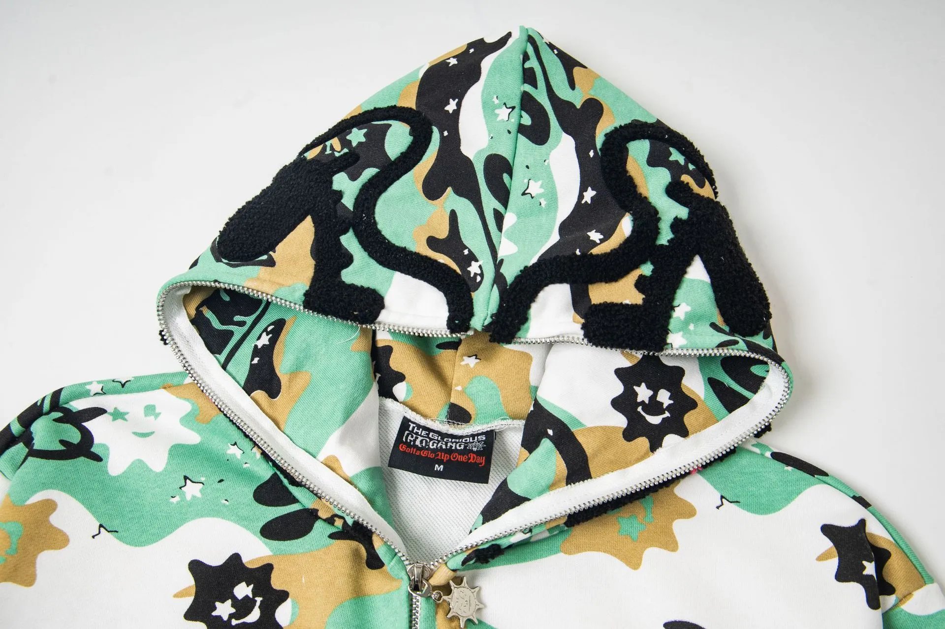 Design Glory Gang Camo Print Hoodie Multicolor Hoodie - 11