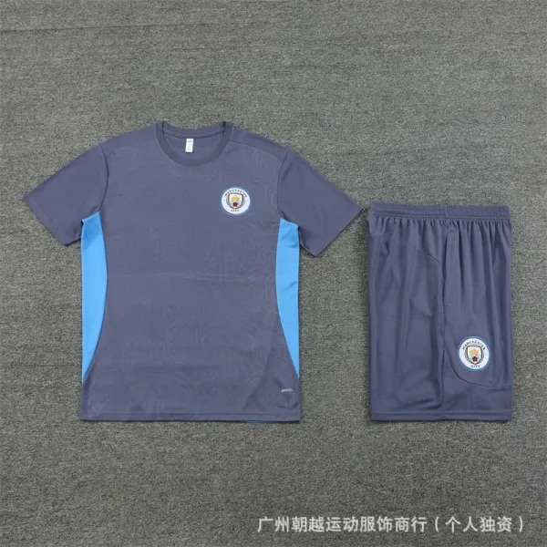 AFA Argentina National Team Training Kit Light Gray / Black Jersey and Shorts Set - 30