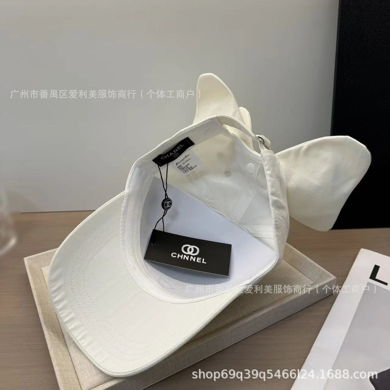 Chanel CC Logo Cat Ear Baseball Cap Light Blue - 18