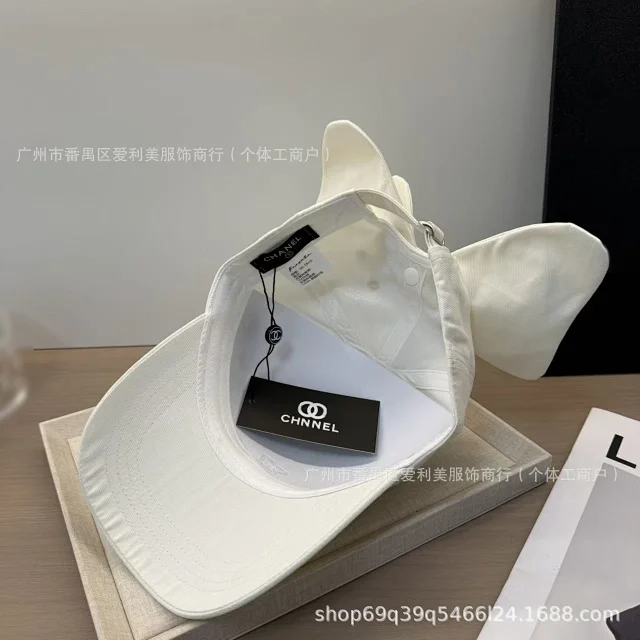Unbranded Hats Baseball Cap with Interlocking Ring Embroidery and Back Bow product detail image 17