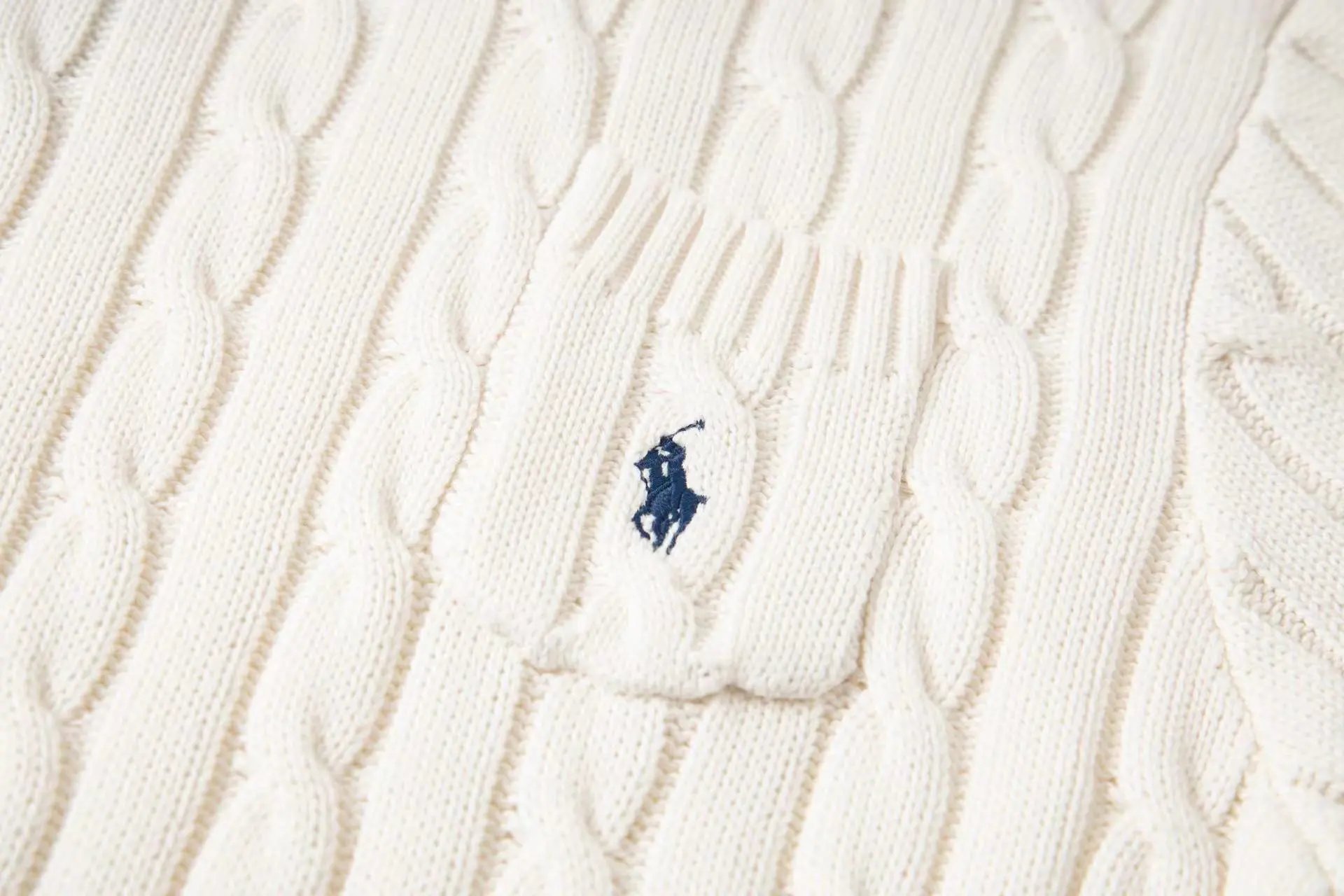Polo Ralph Lauren Cable Knit Short-Sleeve Sweater Purple - 8