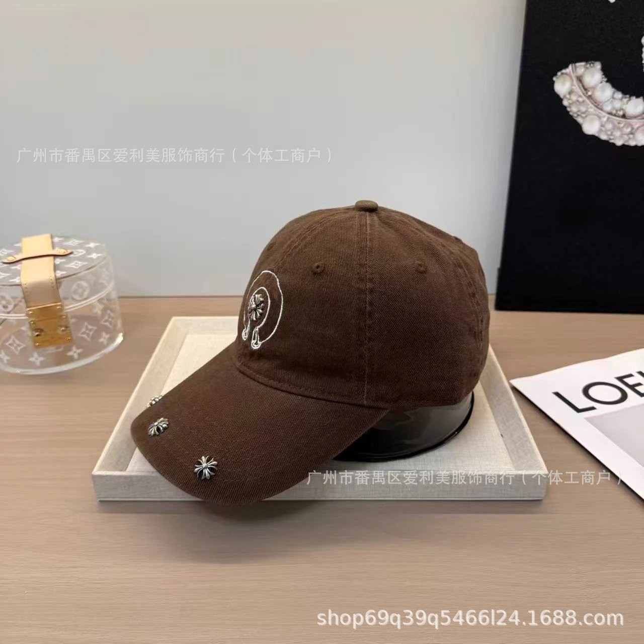 Chrome Hearts Embroidered Logo Baseball Cap White - 13