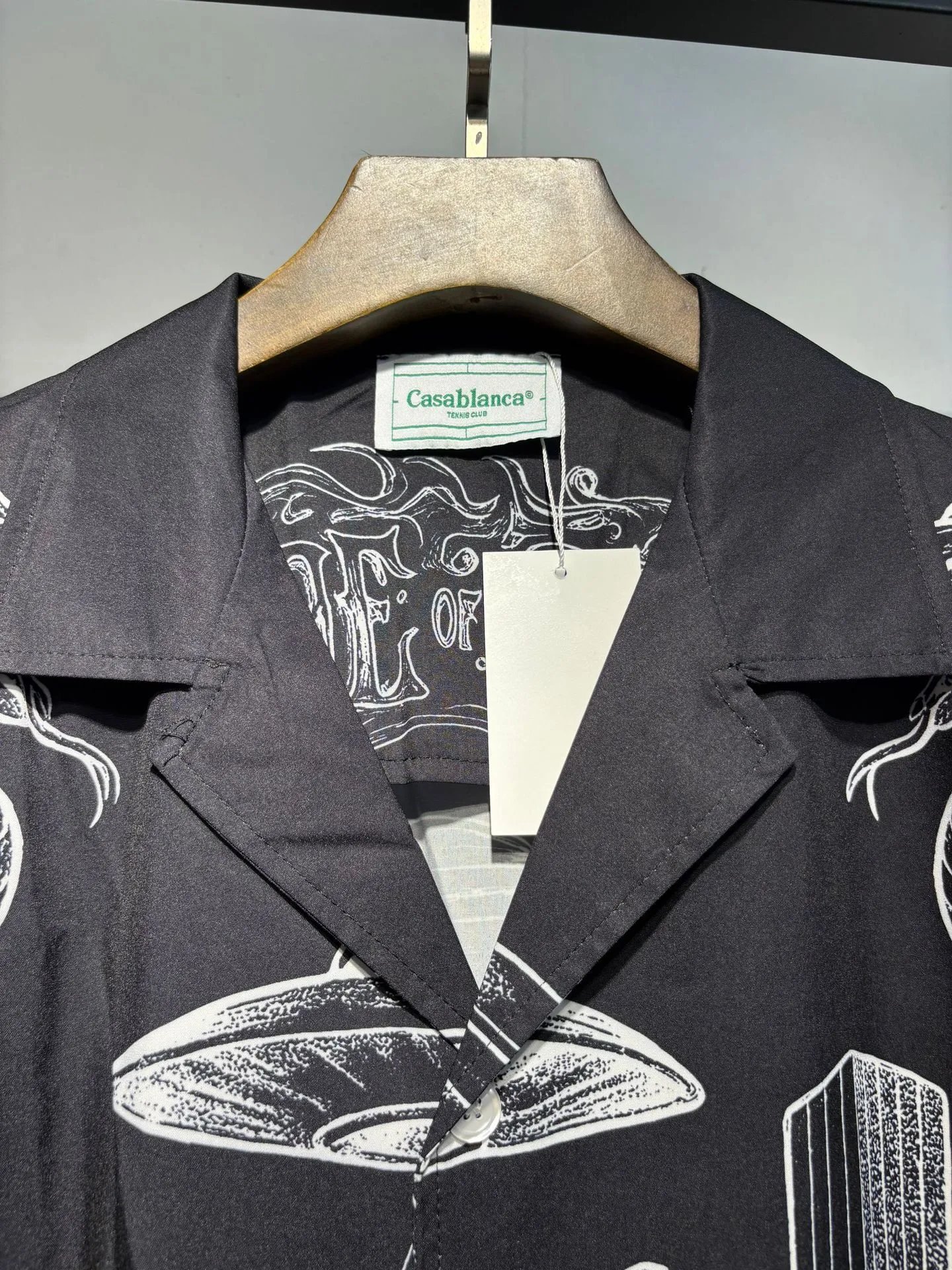 Casablanca Graphic Print Short-Sleeve Shirt Black - 19
