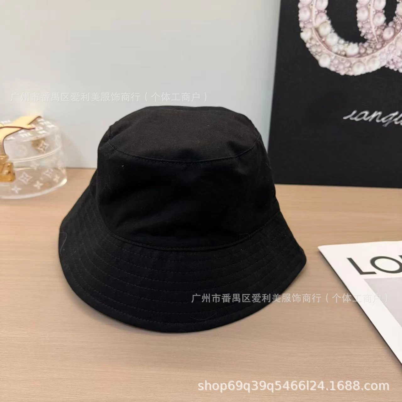 Design Bucket Hat Pink Cotton Canvas Hat - 13