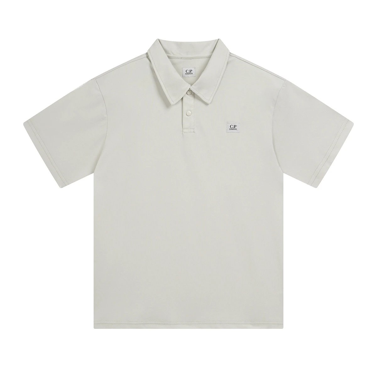 C.P. Company Slim Fit White Polo Shirt Tops Polo - 34