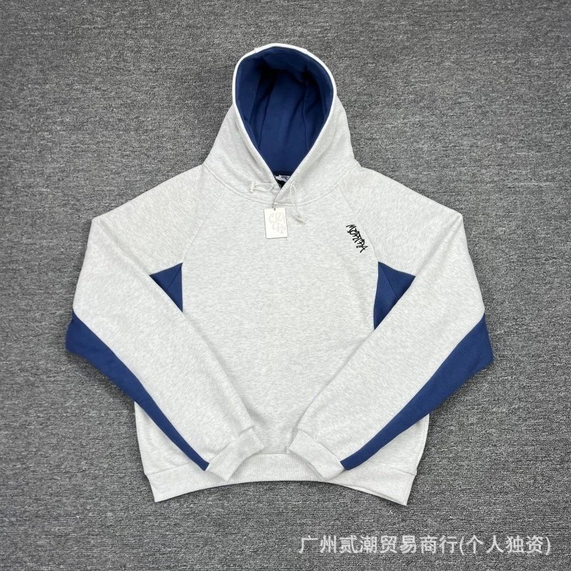Design Color-Block Hoodie Gray / Black - 11