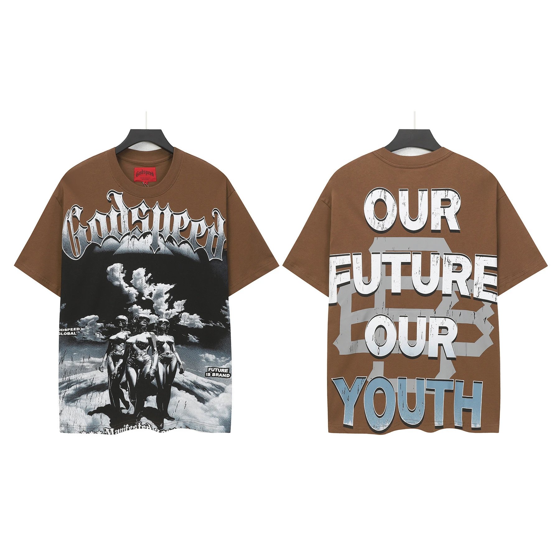 Hellstar Records x Death Before Dishonor Graphic Print White T-Shirt - 14