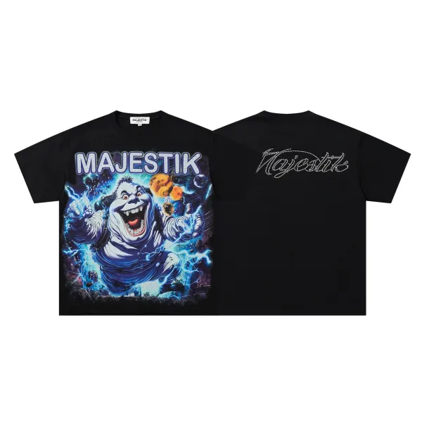Design Majestik Ghostbusters Graphic T-Shirt Black T-Shirts - 1