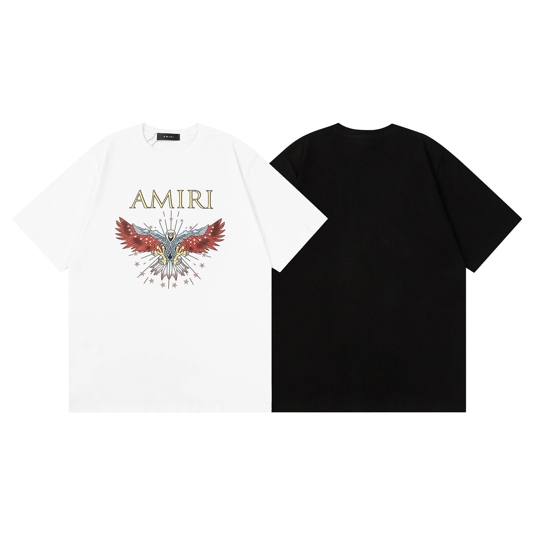 Amiri Botanical Print Black Oversized T-Shirt - 9