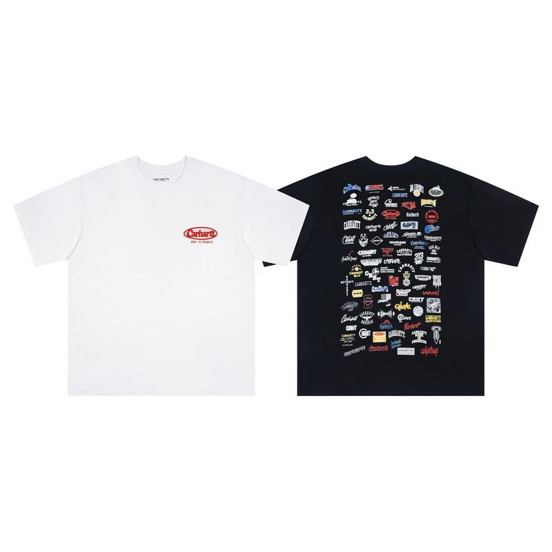 Design Grid Heart Pattern Black T-Shirt - 8