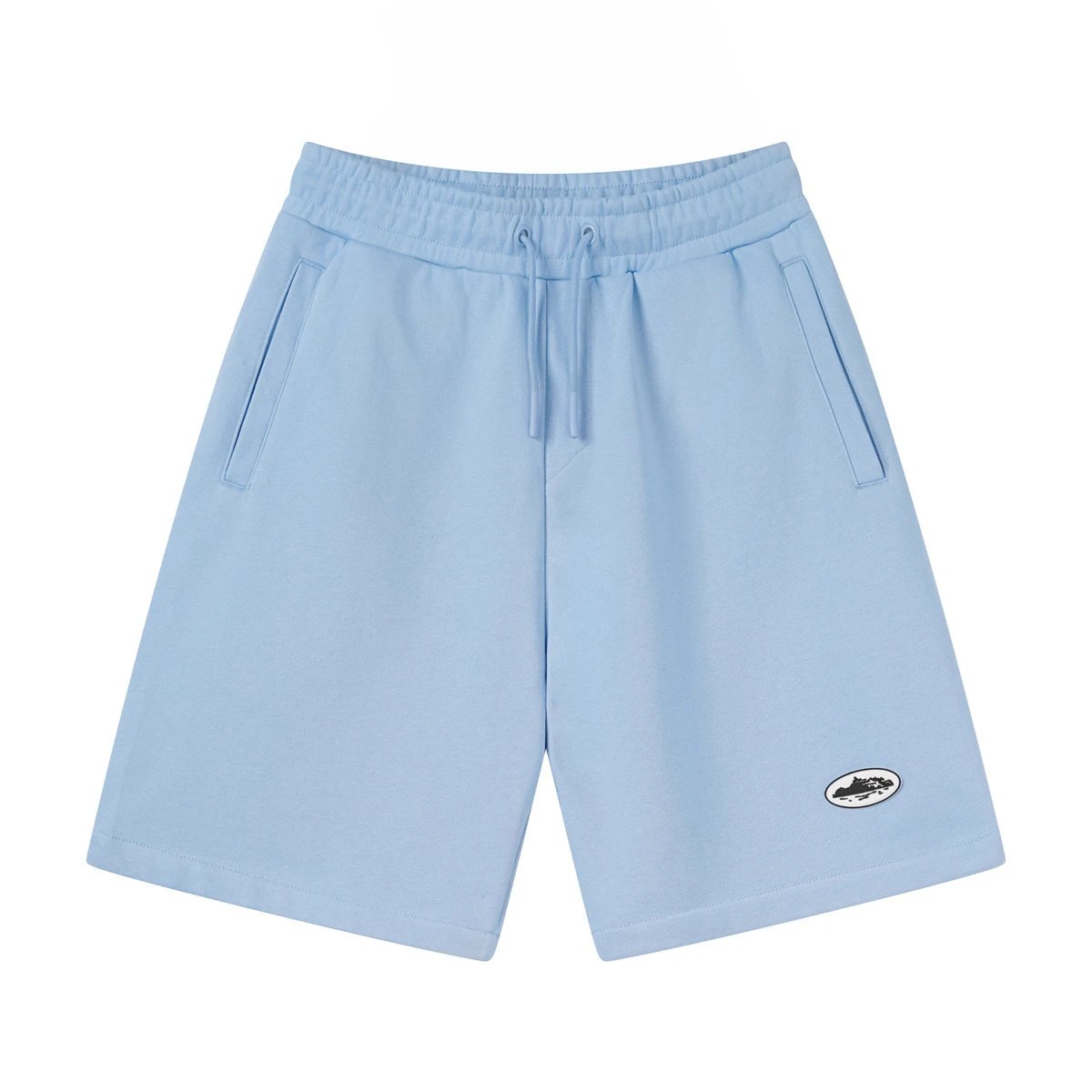 Corteiz Washed Gray Script Shorts - 35