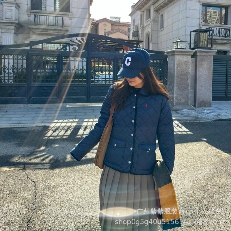 Polo Ralph Lauren Quilted Diamond Stitch Jacket Navy - 10