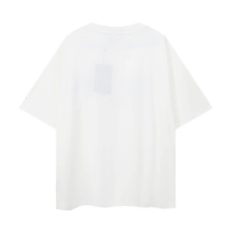 Design Santan Rules The World Graphic Print White T-Shirt T-Shirts - 9
