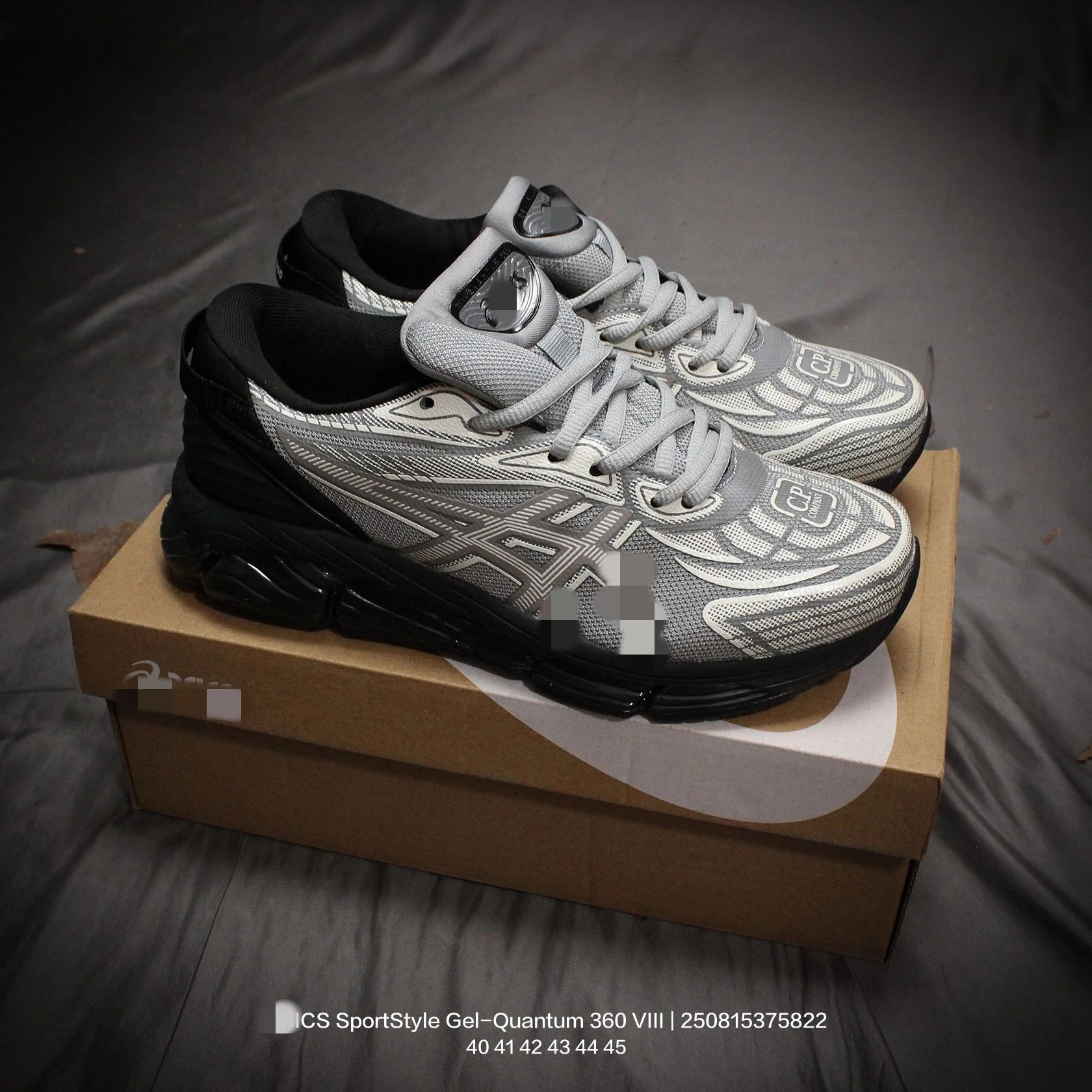 Asics Gel-Quantum 360 VIII Black Sneakers Running Shoes - 3