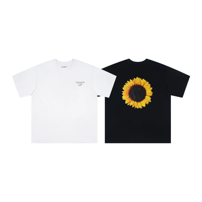 Design Grid Heart Pattern Black T-Shirt - 15
