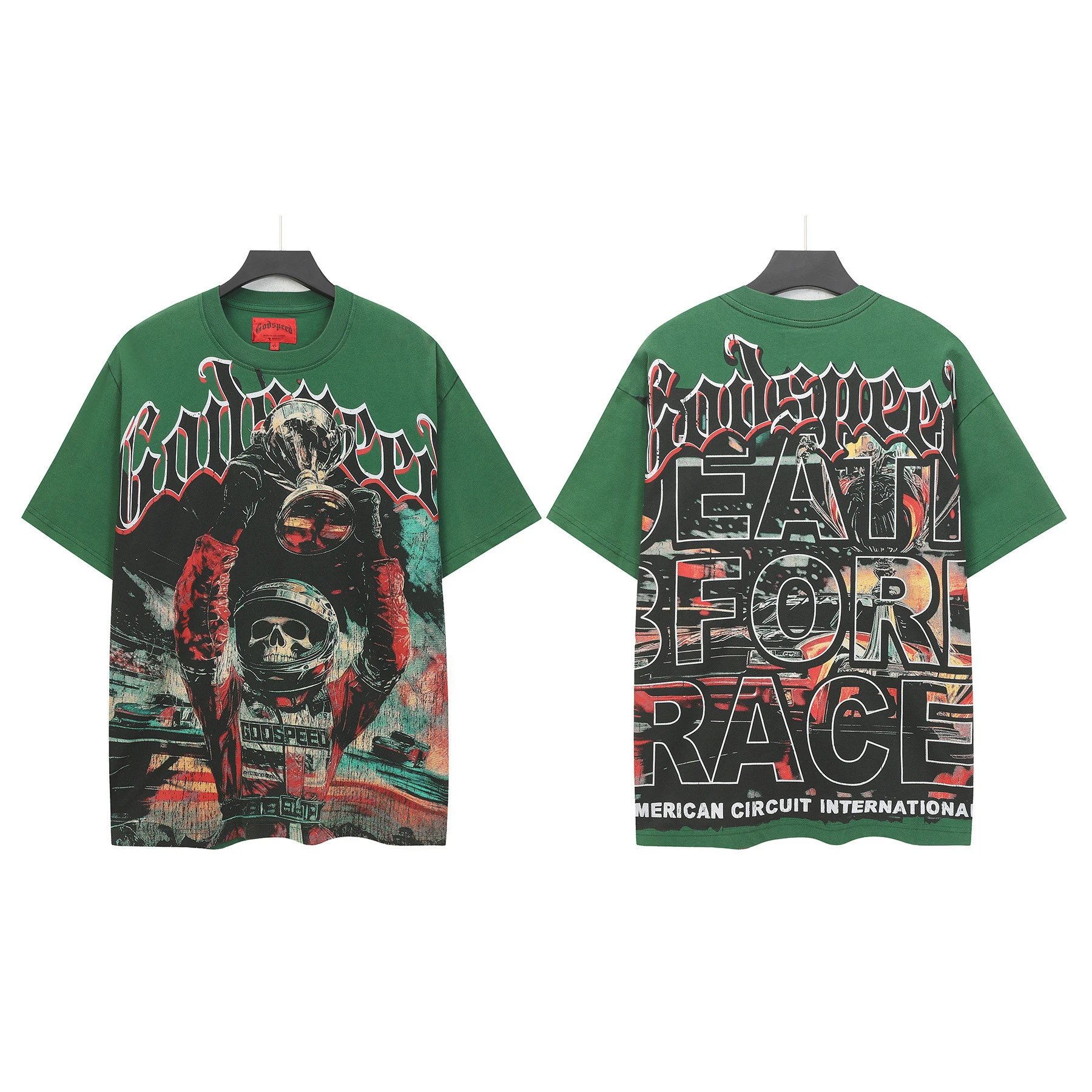 Hellstar Records x Death Before Dishonor Graphic Print White T-Shirt - 20