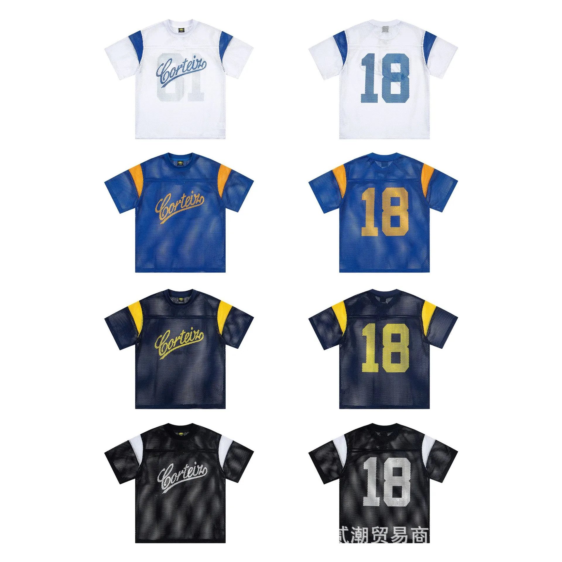 Corteiz T-Shirts Alcatraz logo mesh sports jersey image 2