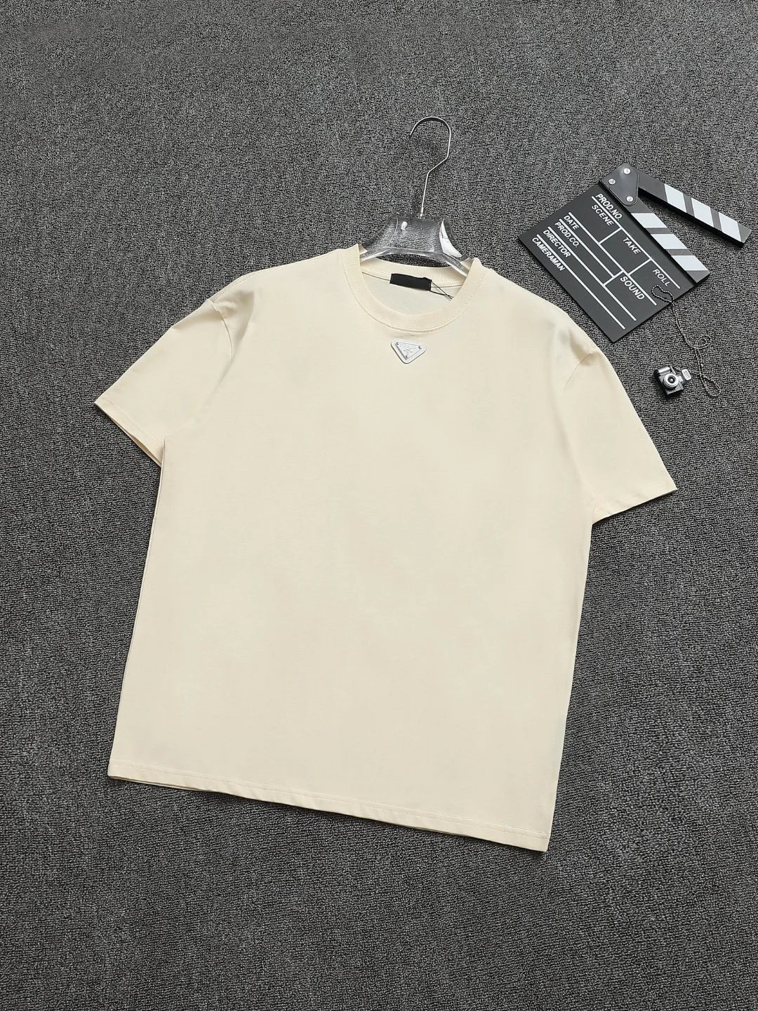 Prada Logo Embroidered Pink T-Shirt - 11