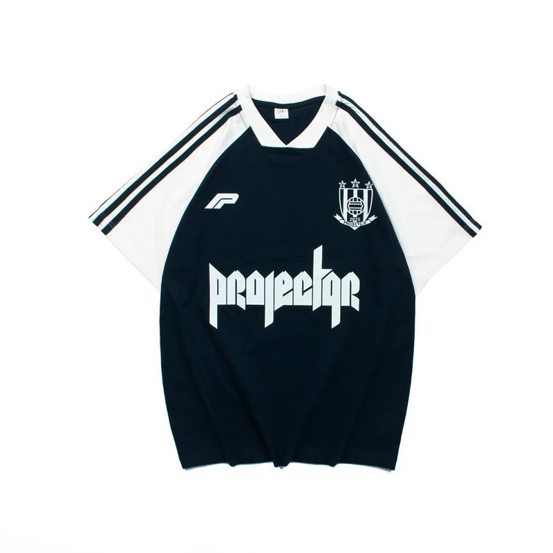 Design Slogan Mesh Jersey Black / White - 15