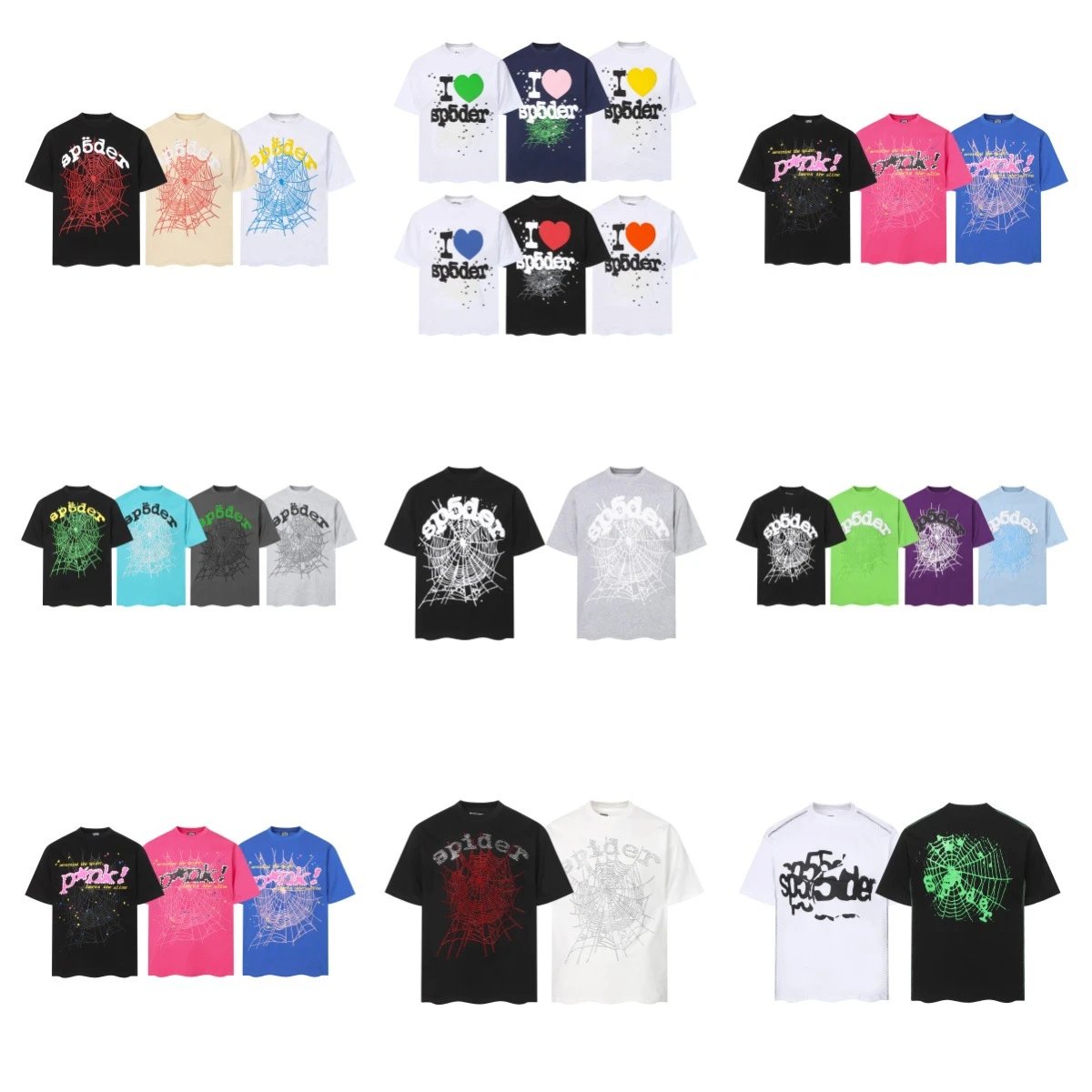SP5DER Distorted Logo White T-Shirt - 3