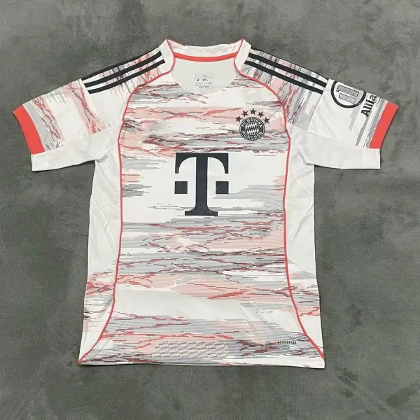 AC Milan FC Bayern Munich 2021-22 Third Jersey White Red Multicolor Jersey - 1