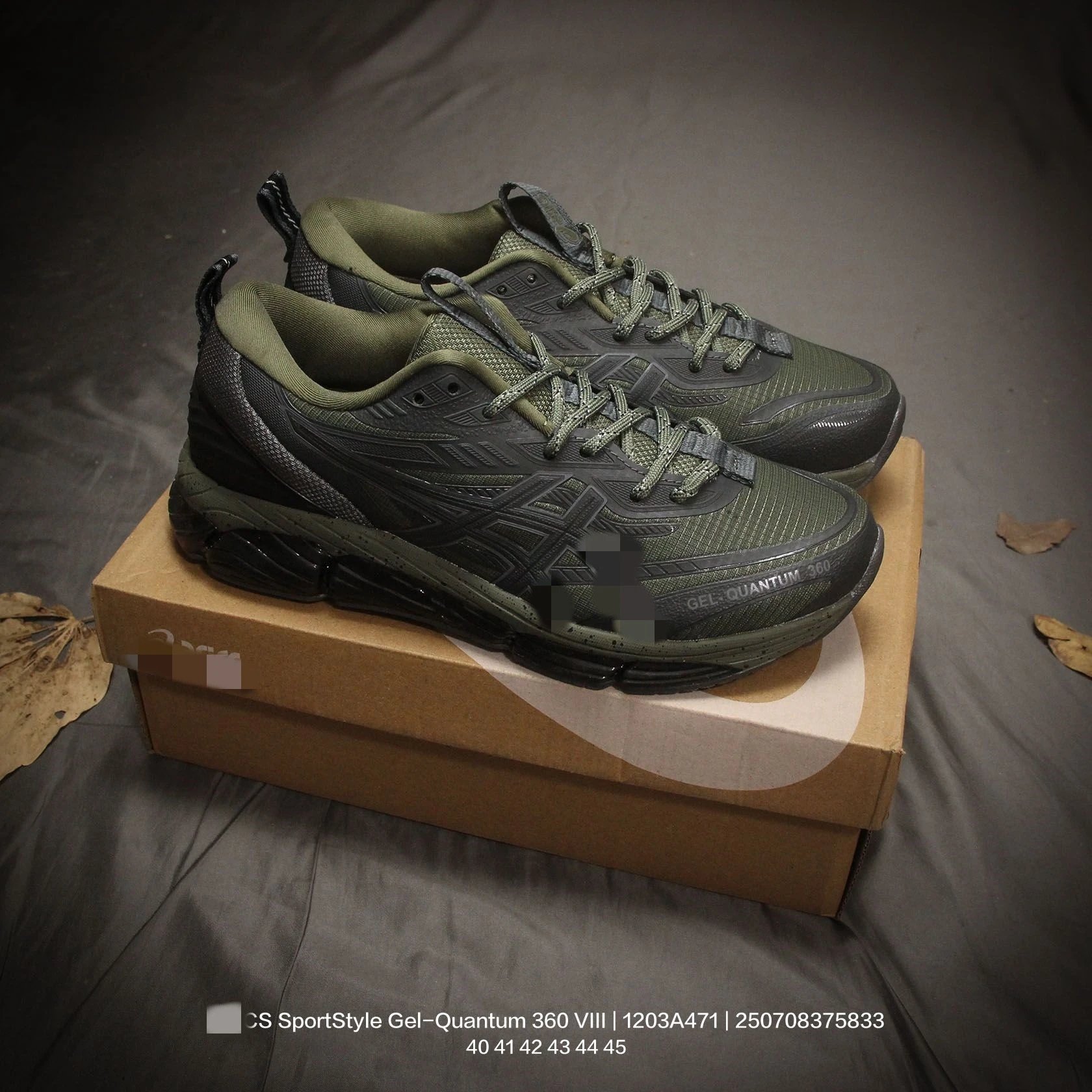 Asics Gel-Quantum 360 VIII Black Sneakers Running Shoes - 17