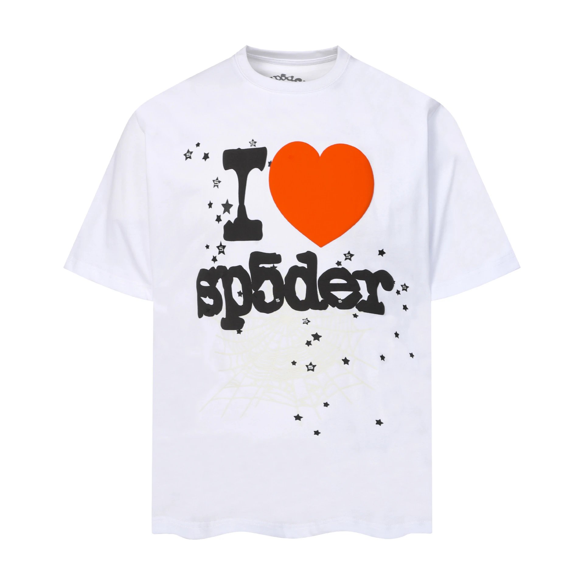 SP5DER Distorted Logo White T-Shirt - 6