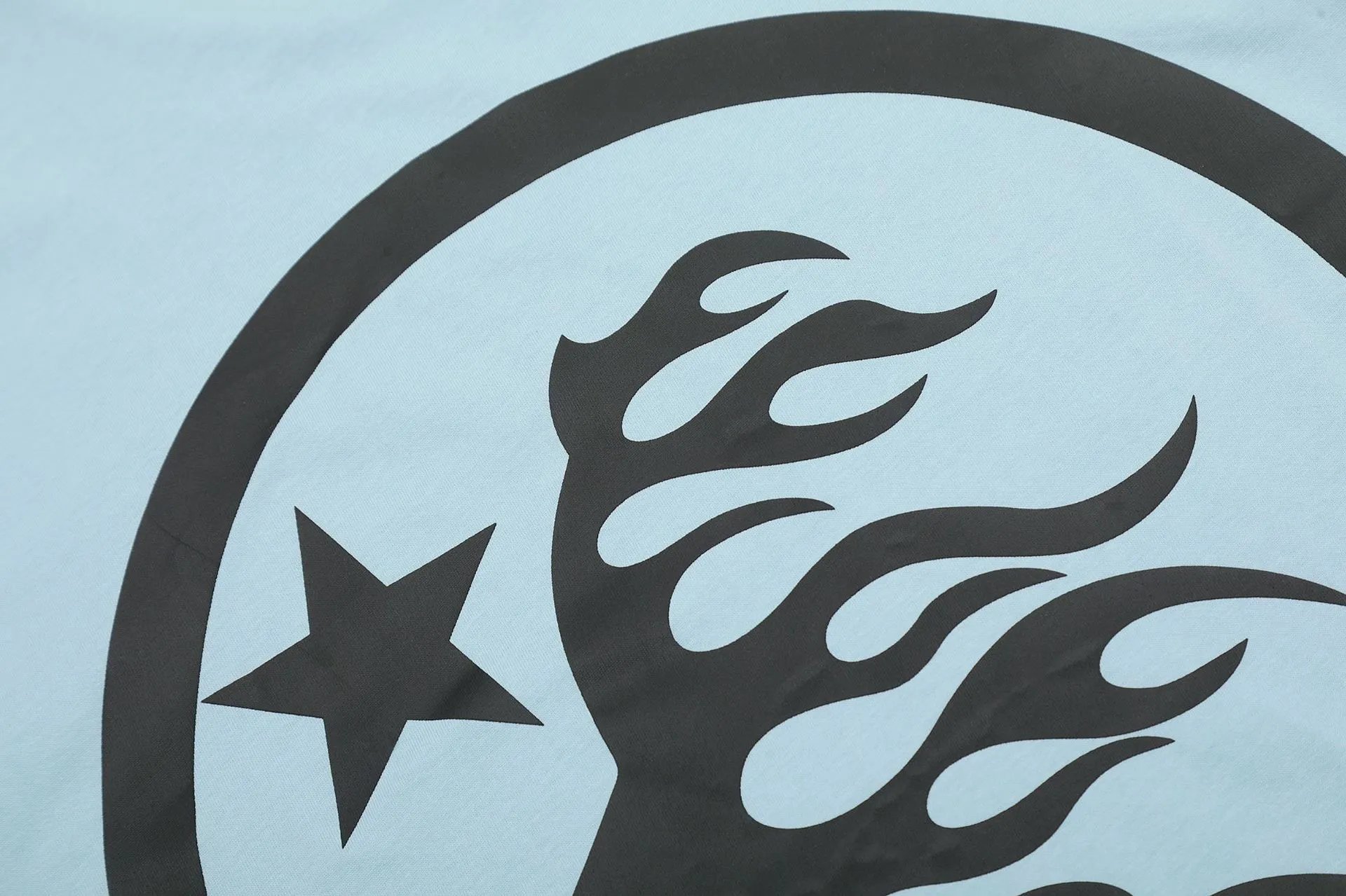 Hellstar World Tour 3005 Oversized Graphic T-Shirt Light Blue - 17