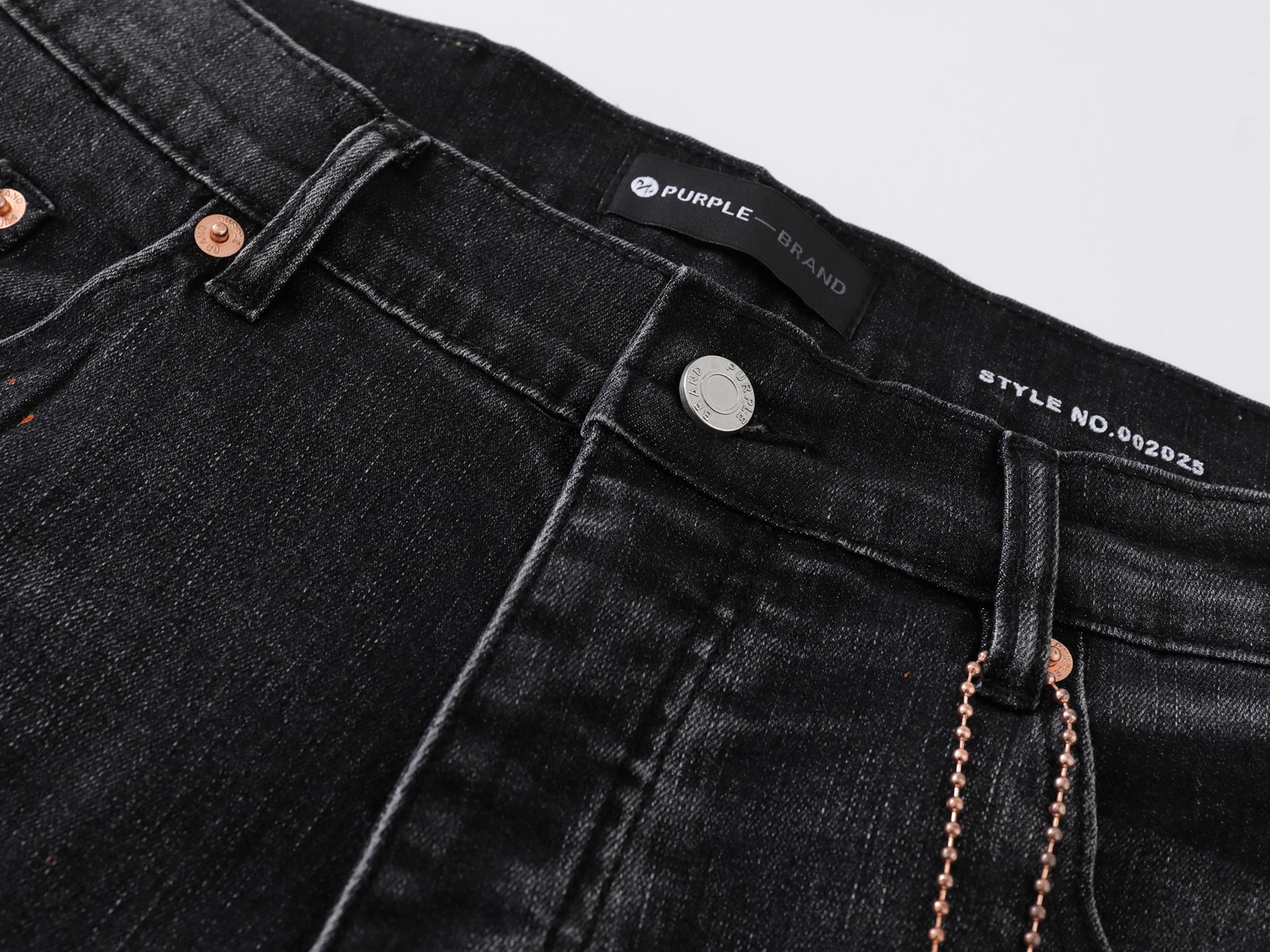 Purple Brand Paint Splatter Distressed Jeans Black - 4
