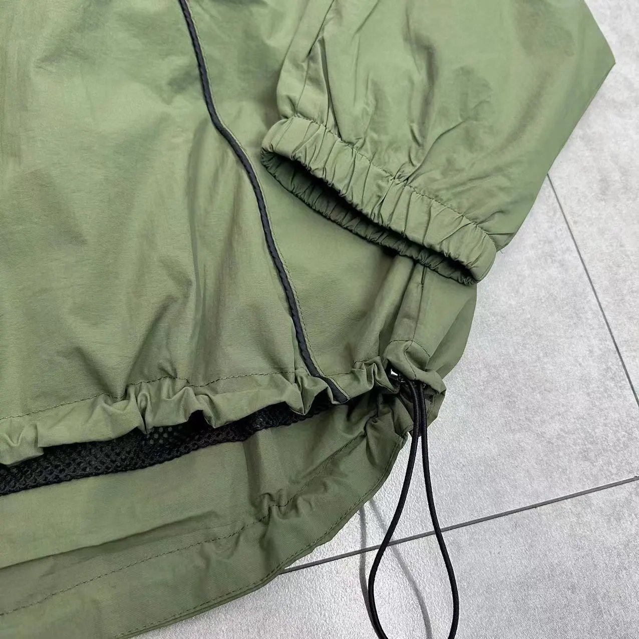 Design CRTZ Windbreaker Jacket Army Green Outerwear - 15