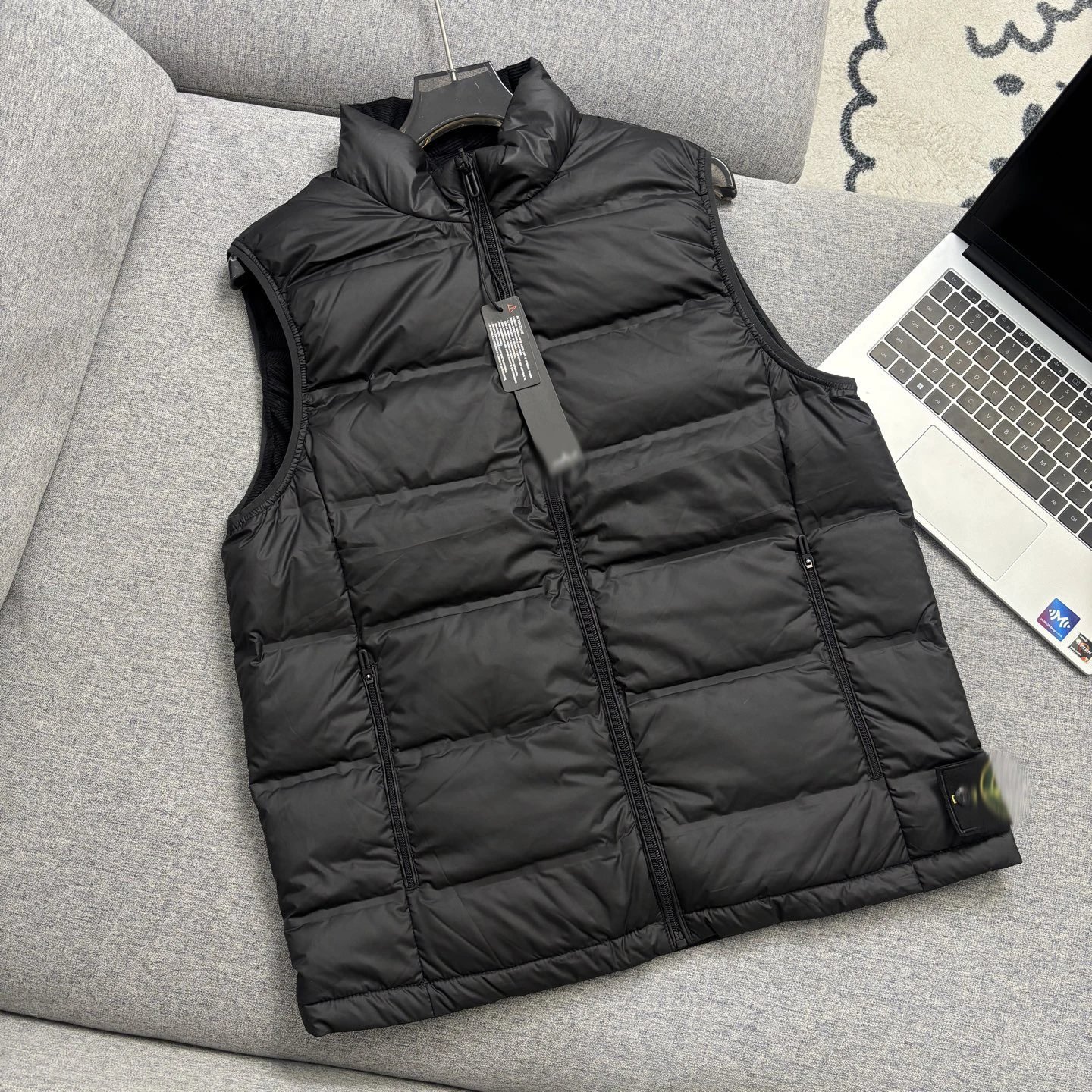 Stone Island Vest Gray Down Vest Outerwear.vest - 9
