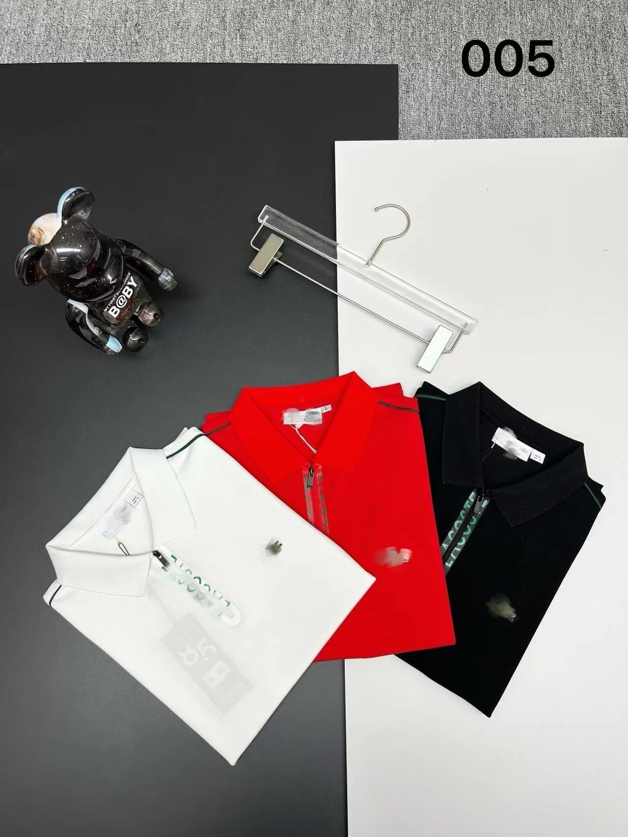 Lacoste 555-3 White Polo Shirt - 4