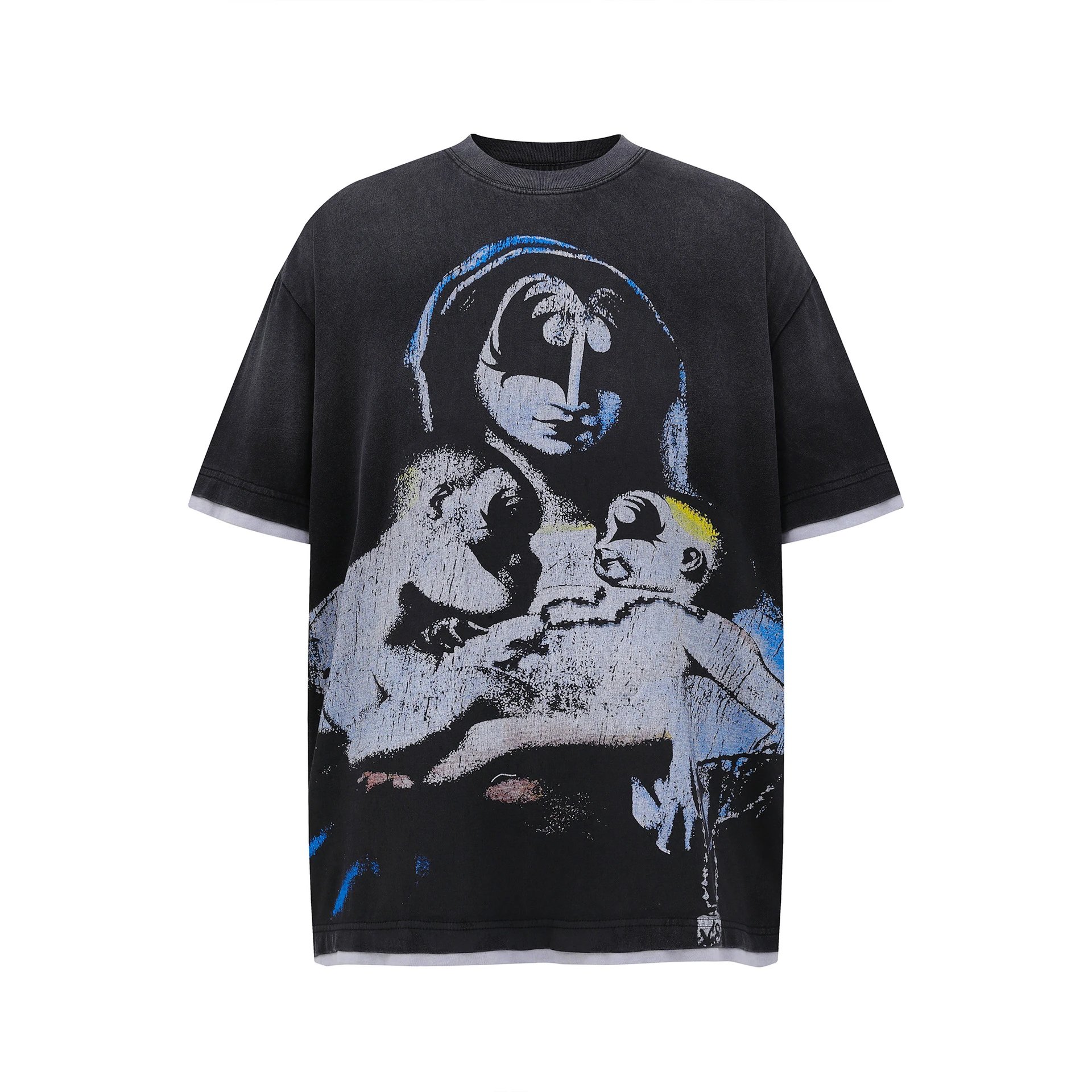 Design Valley Dreams Collage Print Tie-Dye T-Shirt T-Shirts - 23