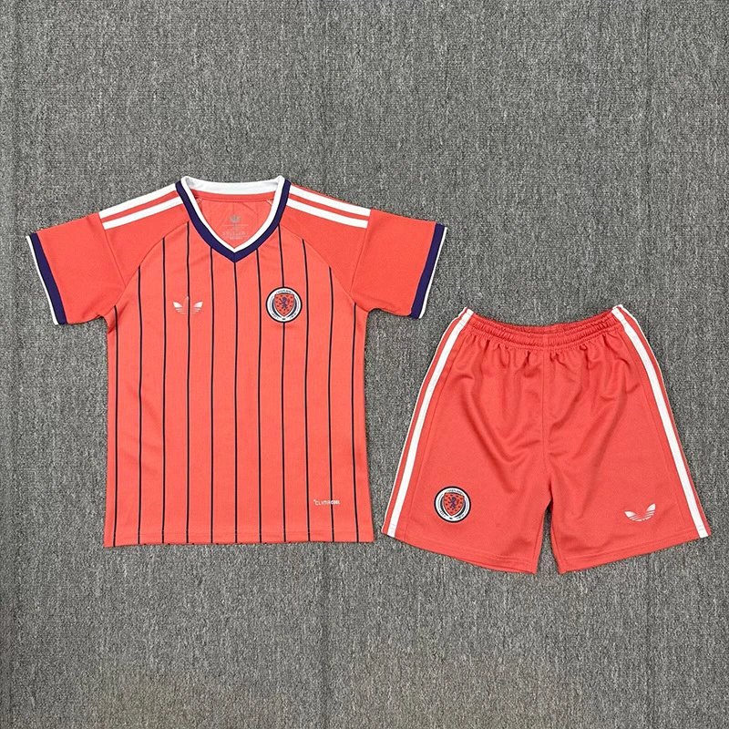 Adidas Scotland National Team 2023 Away Kit Navy Blue Jersey and Shorts Set - 4
