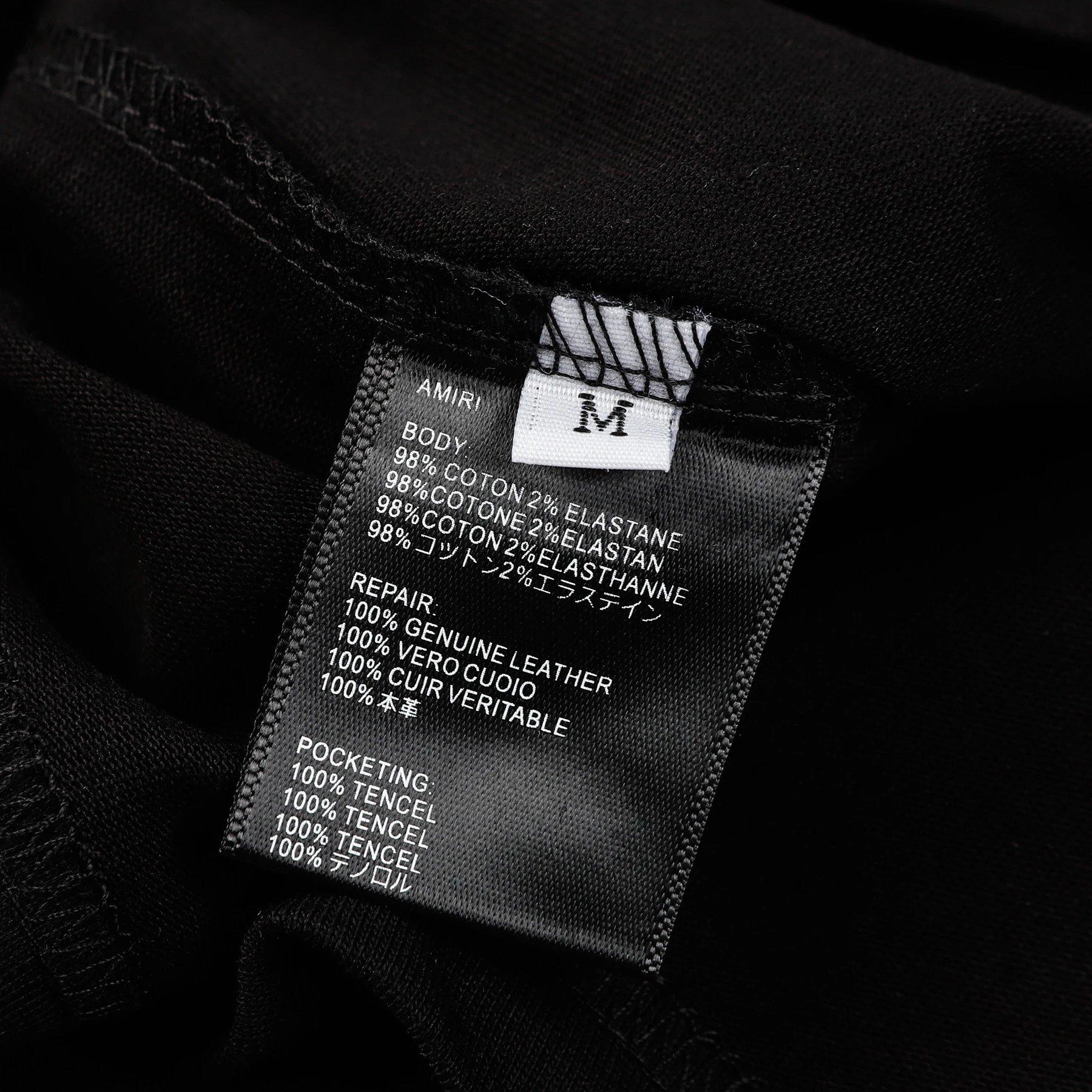 Amiri Botanical Print Black Oversized T-Shirt - 17