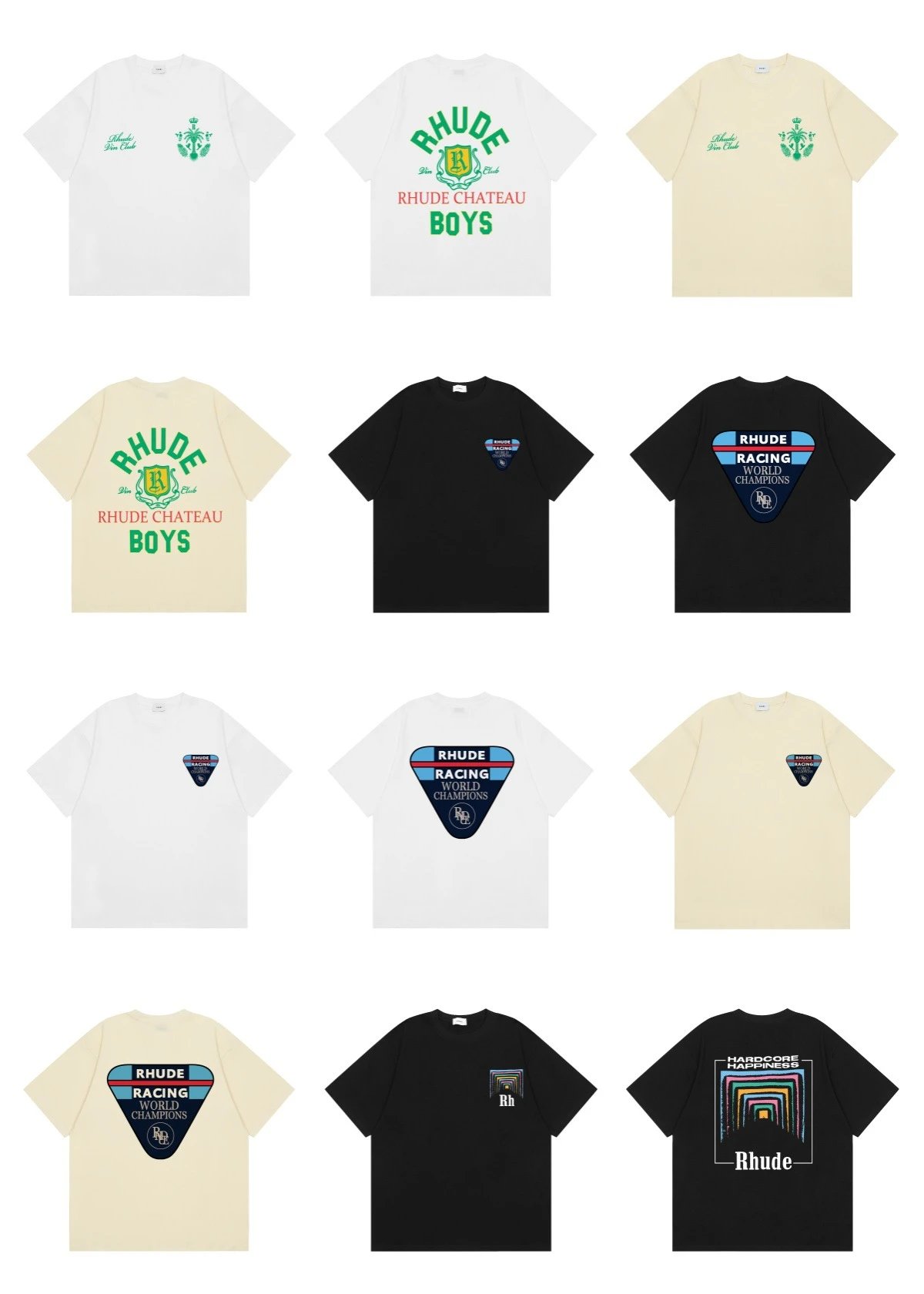 Rhude Yacht Club Graphic Print Black T-Shirt - 11