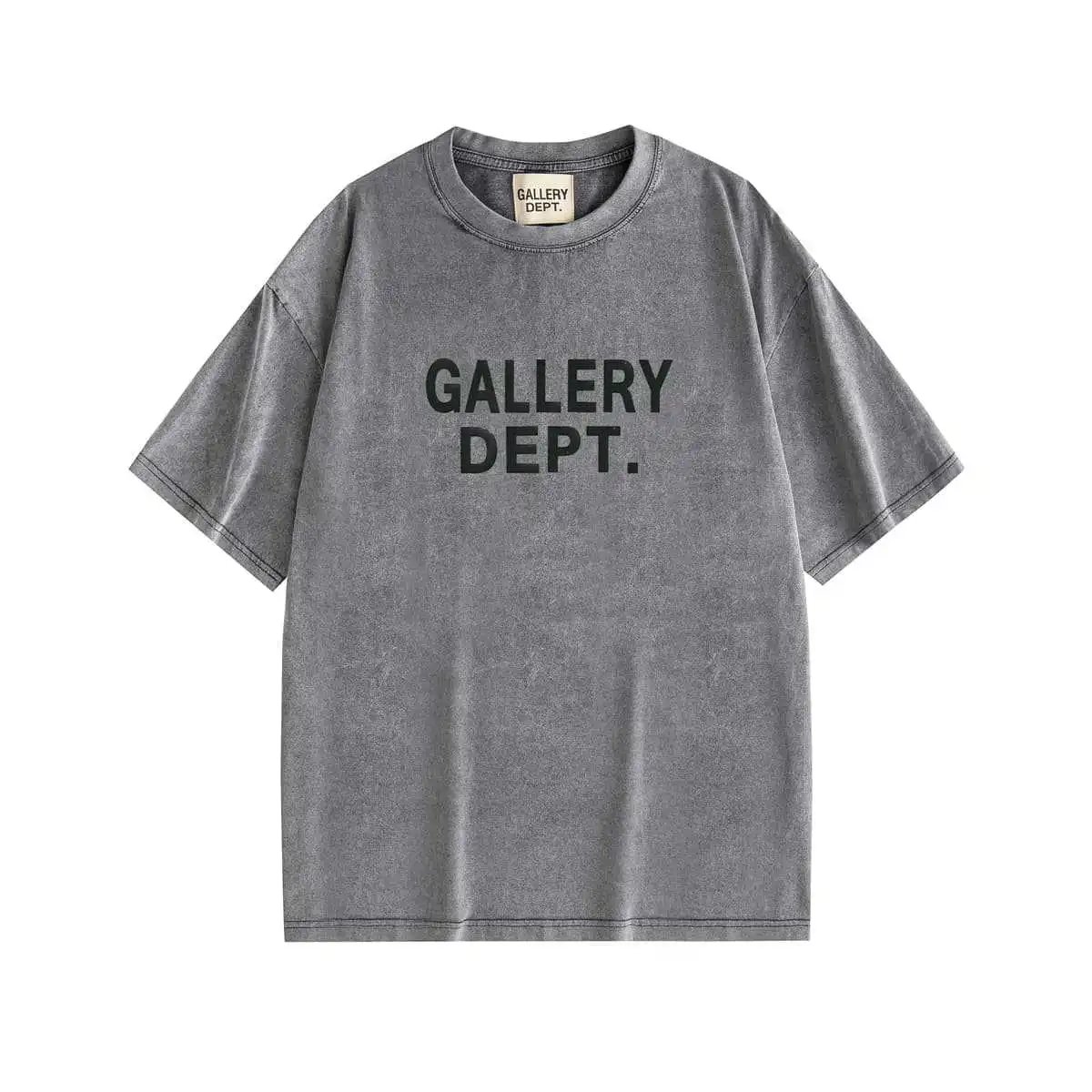 Gallery Dept. Washed Gray Logo T-Shirt - 7