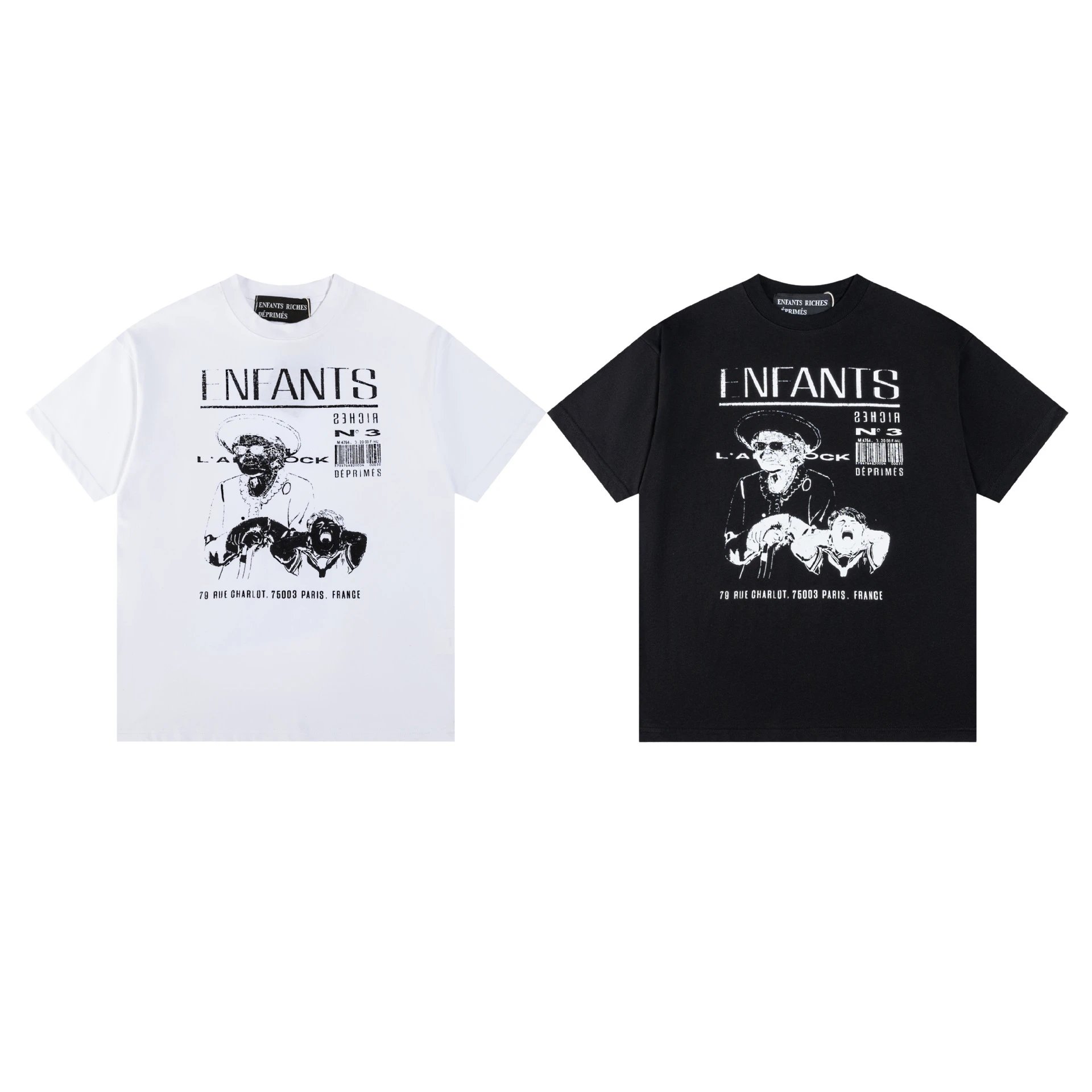 Enfants Riches Déprimés Graphic Print Black T-Shirt - 21
