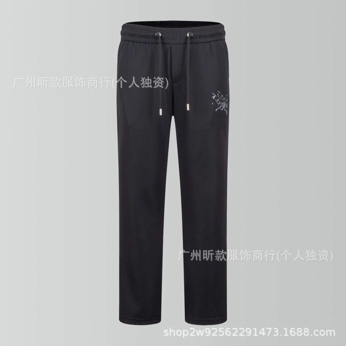 Design Technical Pants Black Full-Open Style Pants - 7