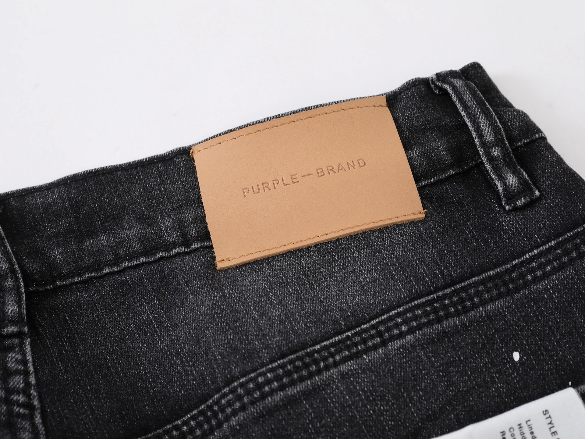 Purple Brand Paint Splatter Distressed Jeans Black - 6