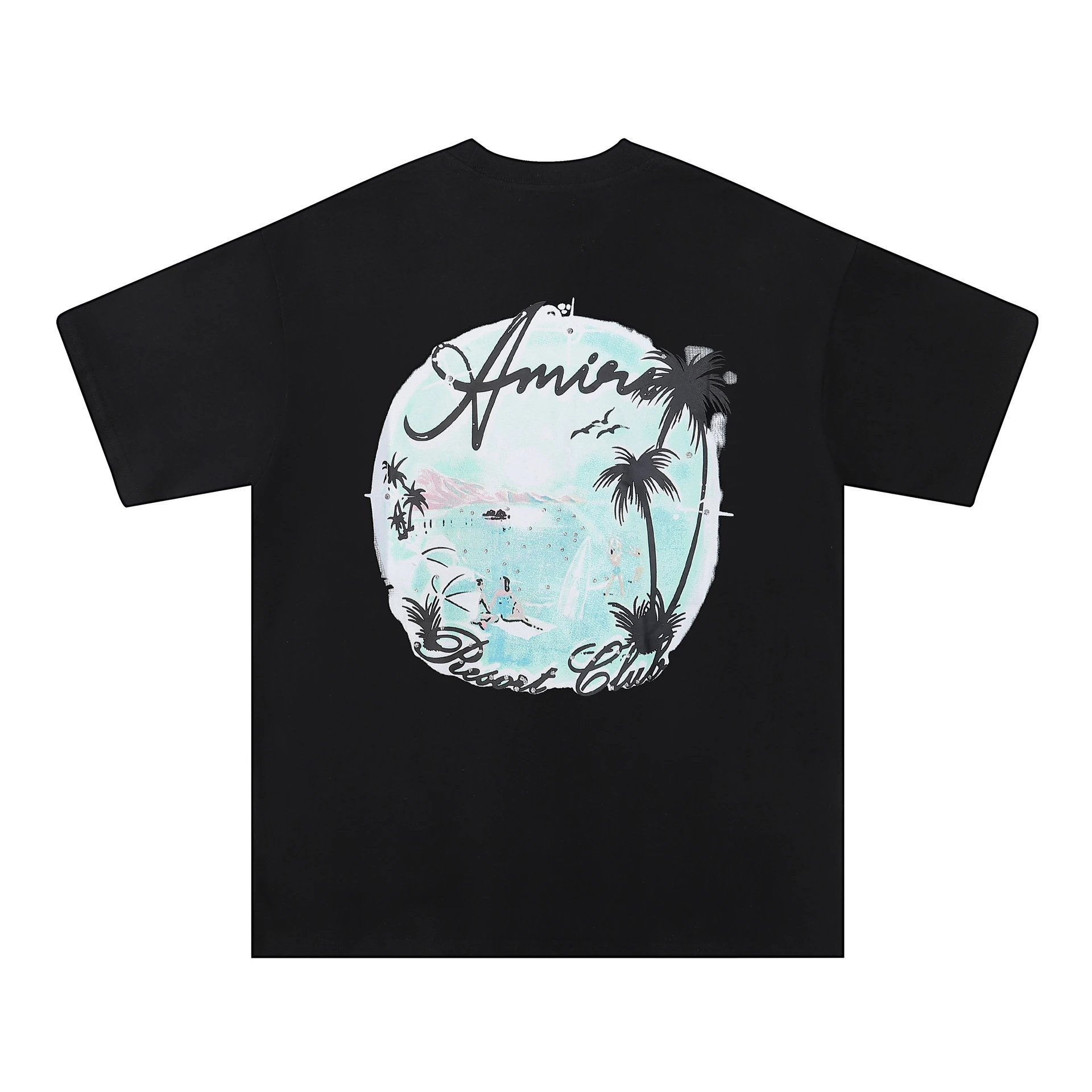 Amiri Records Graphic Print Black T-Shirt - 22