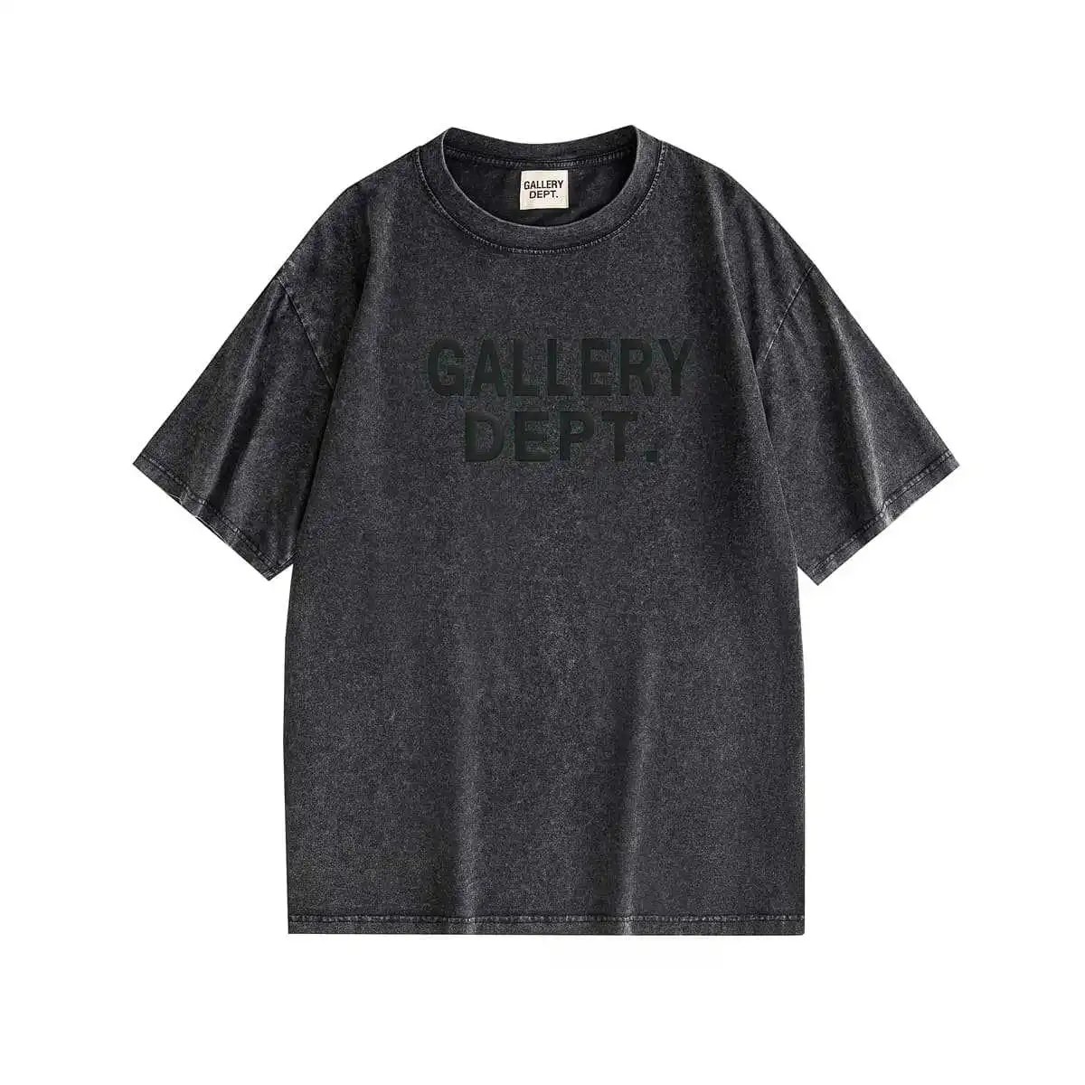 Gallery Dept. Washed Gray Logo T-Shirt - 5