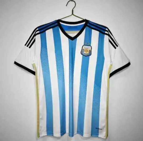 Adidas Argentina National Team Home Jersey Blue and White Stripes Football Shirt Jersey - 1