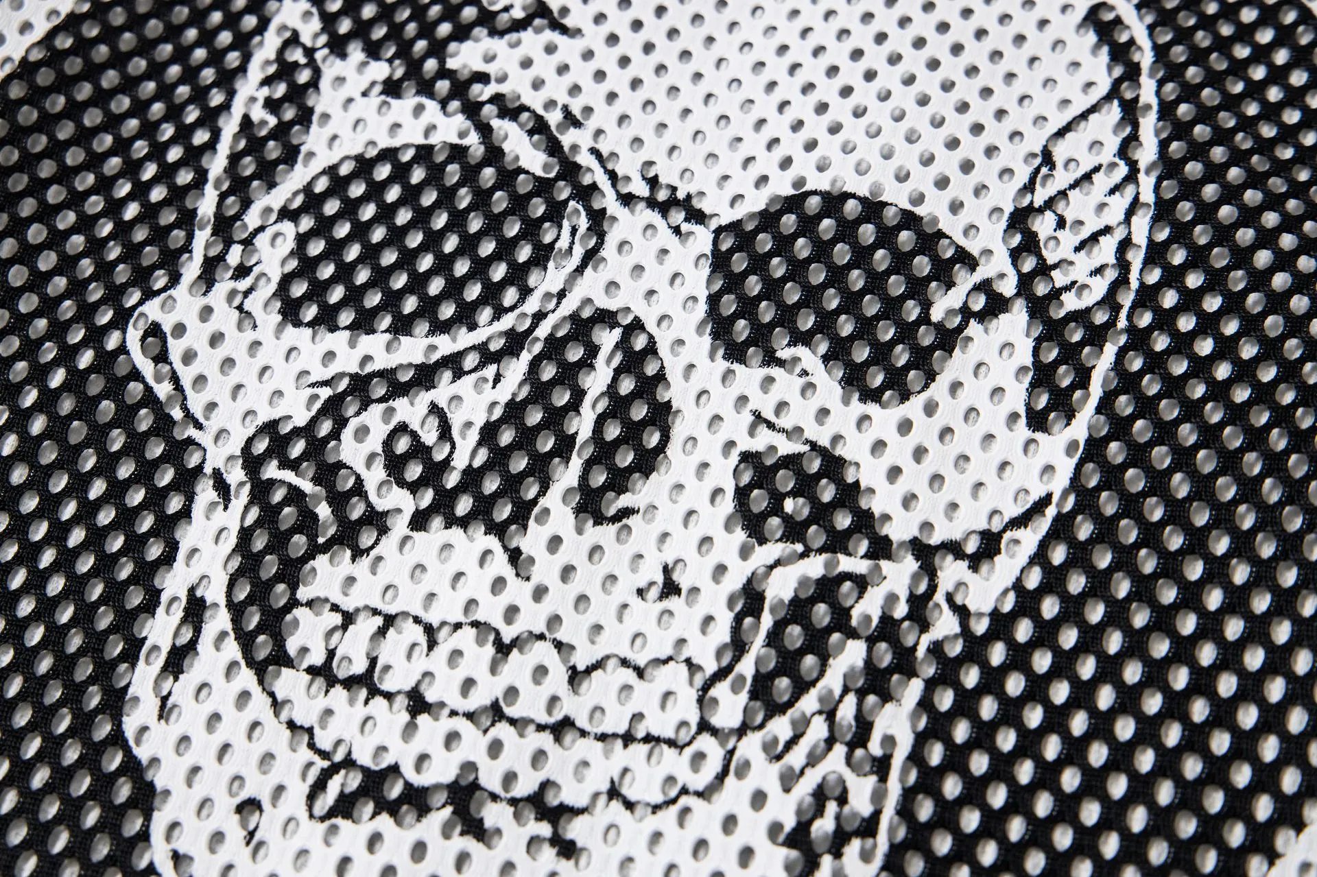 Godspeed Skull Mesh Jersey Black / White / Orange - 20