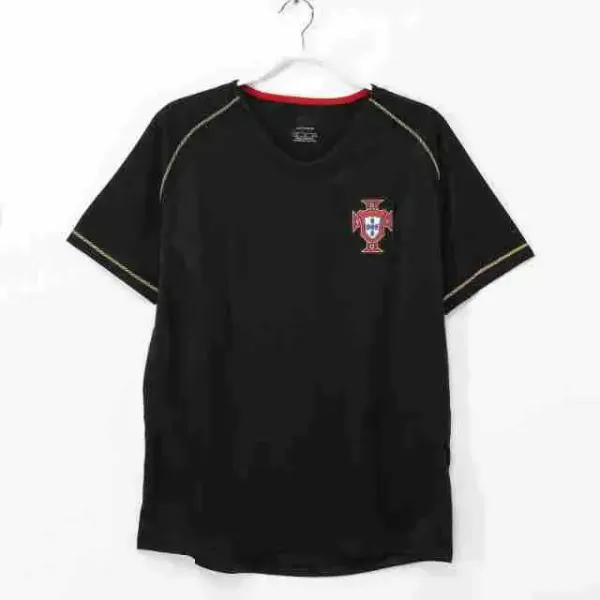 Portugal National Team Crest Black Training T-Shirt - 1