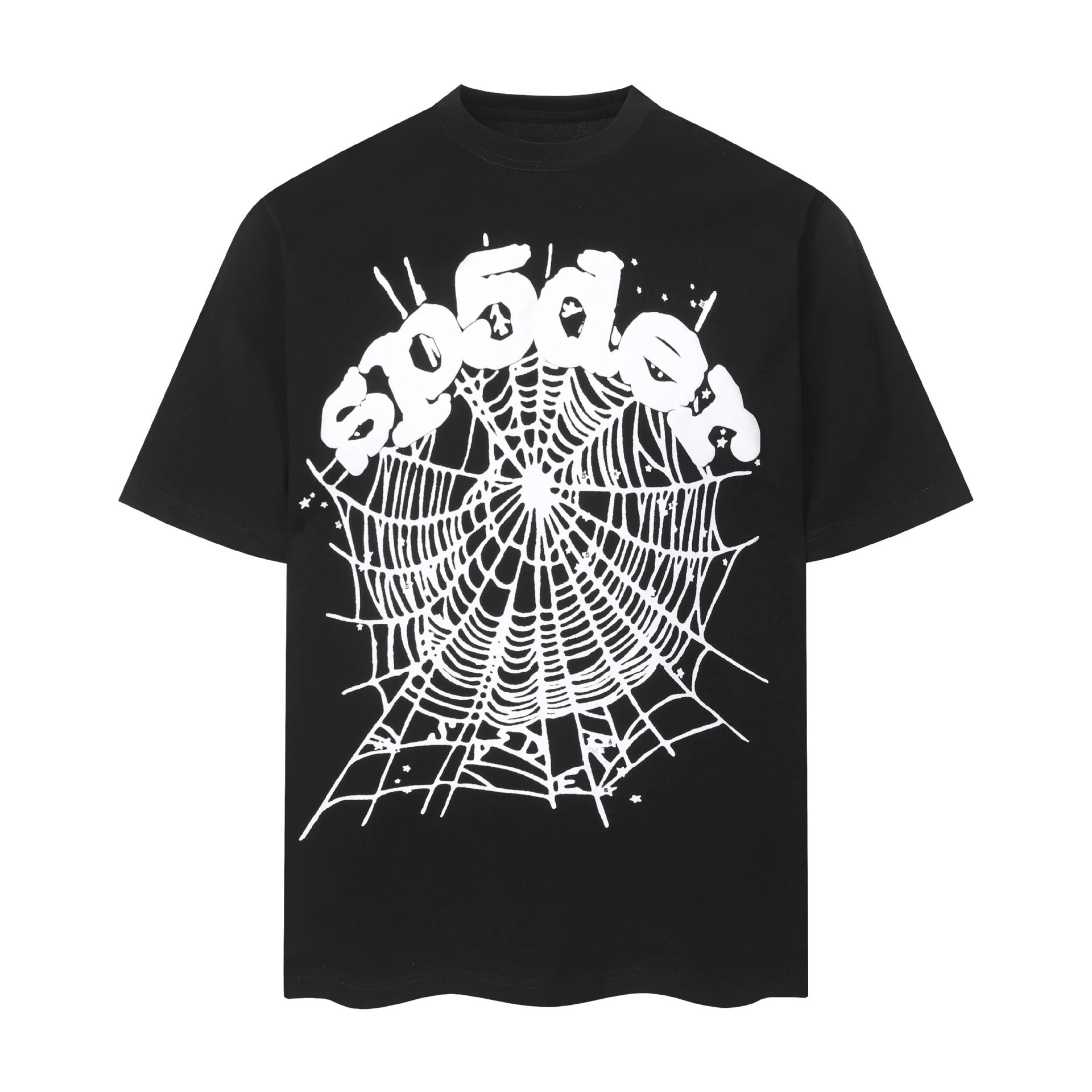 SP5DER Distorted Logo White T-Shirt - 18